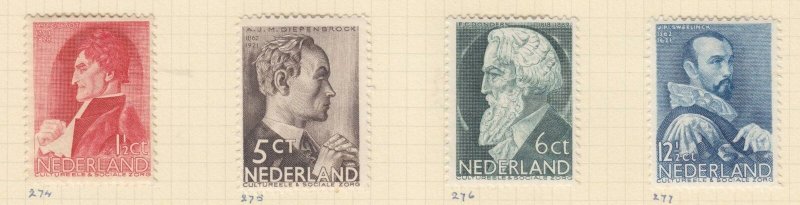 NETHERLANDS, 1935 Social Relief Fund, set of 4, lhm.