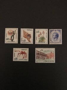 Monaco 1964 #581-6, MNH.