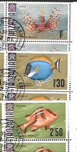 Tanzania Blocks of 8 - Marine life - Chale, Kangaja, Totovu. #28,29,31