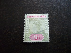 Stamps - Turks Islands - Scott# 57 - Used Set of 1 Stamp