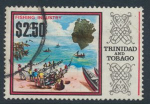 Trinidad & Tobago  SG 353a Used  Perf 14  1972 158* Fishing Industry