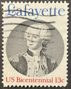 US #1716 Used F/VF 13c Lafayette - US Bicentennial 1977 [G2.4.4]