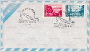62711 - ARGENTINA - AVIATION -  SPECIAL POSTMARK on Cover 1972 - CONCORDE