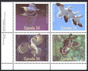Canada Sc# 1098a MNH PB LL 1986 34c Birds