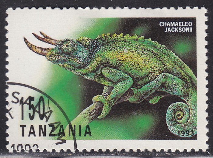 Tanzania 1132 Chamaeleo Jacksonii 1993