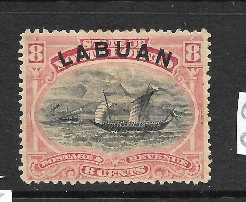 LABUAN  1894-96  8c   PICTORIAL    MLH    SG 68