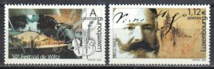 Luxembourg Stamp 1093-1094  - Wiltz festival and V. Hugo