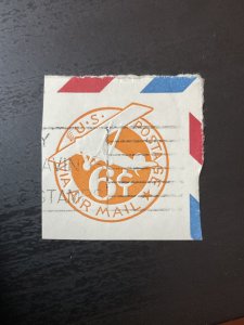 US SC# UC4 Cut Square Used