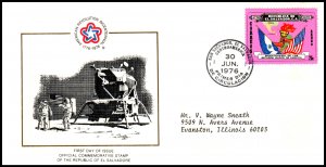 El Salvador C383 US Bicentennial Typed FDC