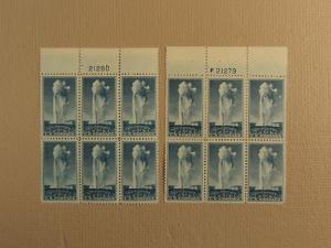 USPS Scott 744 5c Yellowstone Old Faithful 1934 Lot Of 2 ...