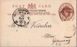 Bechuanaland 1d QV Cape of Good Hope Postal Card Overprinted British Bechuana...