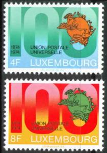 Luxembourg Scott 551-552 MNH** 1974 UPU set