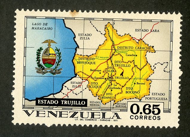 VENEZUELA 987 MNH BIN .65 MAP