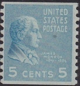 845 James Monroe Coil MNH