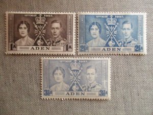 Aden, Scott# 13-15, MNH