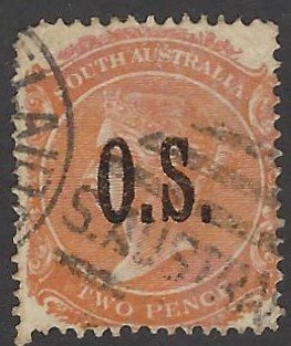 SOUTH AUSTRALIA O63 USED BIN $.50 ROYALTY