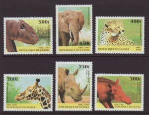 Guinea Animals 1389-1394 MNH VF