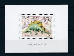 [28732] Congo Brazzaville 1999 Pre Historic Animals Dinosaurs MNH Sheet