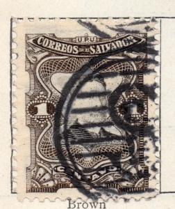 Salvador 1910 Issue Fine Used 1c. 141497