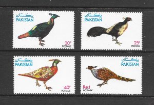 BIRDS - PAKISTAN #482-5 PHEASANTS  MNH