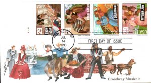 #2767-70 Broadway Musicals Edken FDC