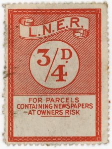 (I.B) London & North Eastern Railway : Newspaper Parcel ¾d