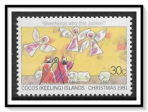 Cocos Islands #76 Christmas MNH