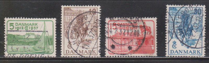 DENMARK Scott # 258-61 Used
