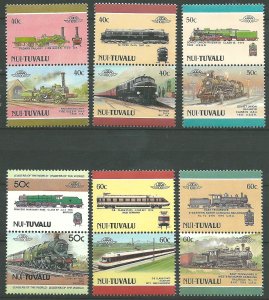 Tuvalu -Nui 2-24   Locomotives   Mint NH VF 1984-88 PD