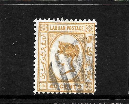 LABUAN  1892-93  40c  QV  FU  signed  SG 47