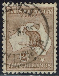 AUSTRALIA 1915 KANGAROO 2/- 2ND WMK USED 