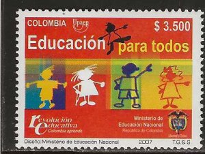 Colombia 2007, Scott 1283, UPAEP Issue, Education for All