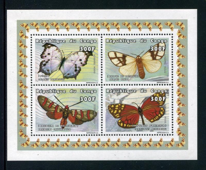 Congo, MNH, Insects Butterflies and Moths, 1999. x25018