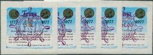 Tonga 1977 SG623-627 Captain Cook's Last Voyage Airmail set FDI FU