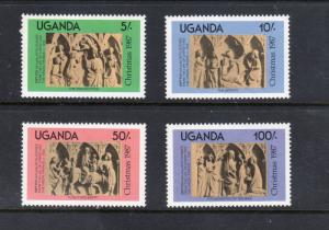 UGANDA 584-7 MNH VF XMAS Complete set