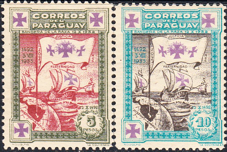 Paraguay #330-337  MNH