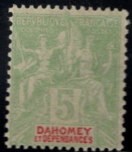 Dahomey Scott 4 Mint No Gum stamp