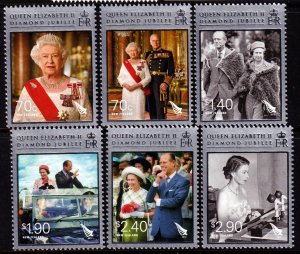 New Zealand 2012 QEII Diamond Jubilee Complete Mint MNH Set SC 2399-2404