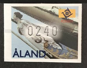 Aland Islands 1998 Vending Machine Label, MNH