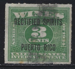 Lot E166 $.03 Wines Puerto Rico Overprint  Used