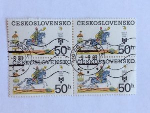 Czechoslovakia – 1983 – Block of 4 “Horse” Stamp – SC# 2468 - CTO