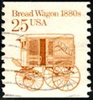 USA Used Bread Wagon stamp, SN 2136