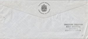 1961 DENMARK - CANADIAN CONSULAR MAIL ON EMBASSY STATIONERY
