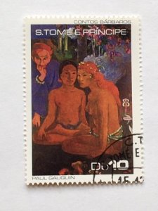 St. Thomas & Prince Island–1978–Set of “Art” Stamps –SC# 491a-e-CTO