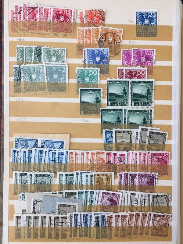 Austria Mid/Modern Large Used Collection(Aprx 1000 Stamps) GM3173