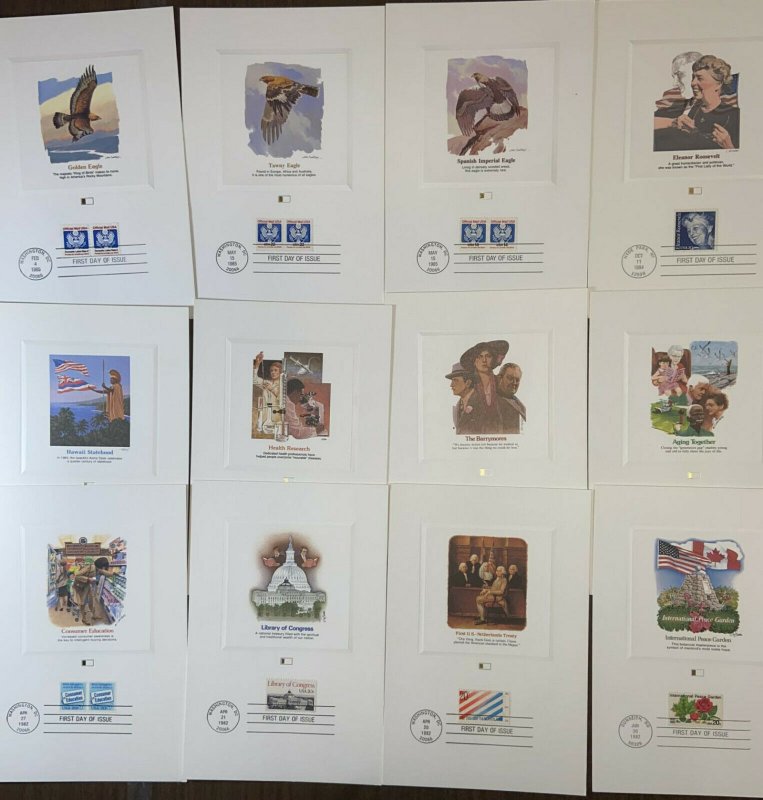 FLEETWOOD PROOFCARDS FDCs WHOLESALE BOX LOT OF 275 CACHETED CARDS + BONUS