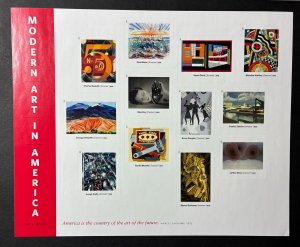 U.S. 2013 #4748 S/S, Modern Art, MNH(note).