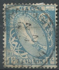 Ireland Sc#117 Used, 1s turq bl, Symbols 1940-68 (1940)