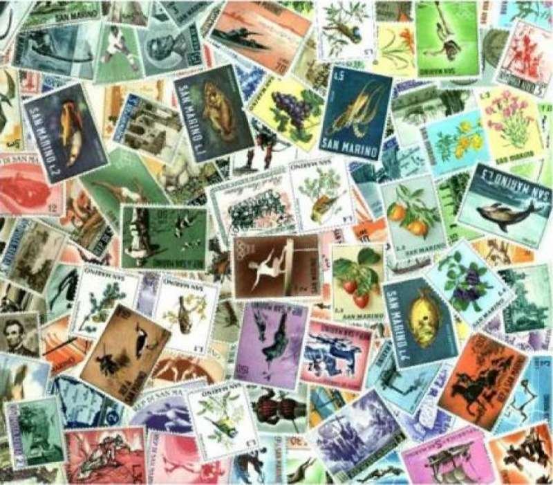 San Marino Stamp Collection- 300 Different Stamps 