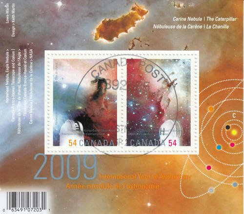 Canada 2009 Astronomy Year Souvenir Sheet, #2323 Used